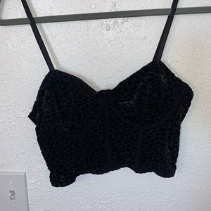 Black crop top
